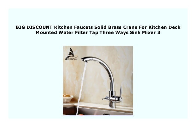Best Price Kitchen Faucets Solid Brass Crane For Kitchen Deck Mounte
