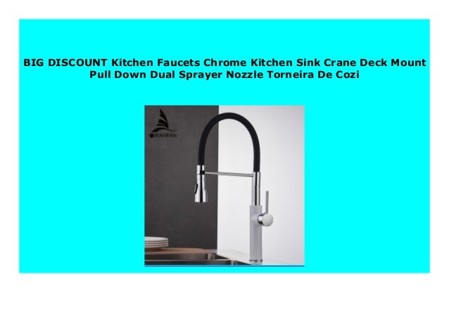 Hot Sale Kitchen Faucets Chrome Kitchen Sink Crane Deck Mount Pull D