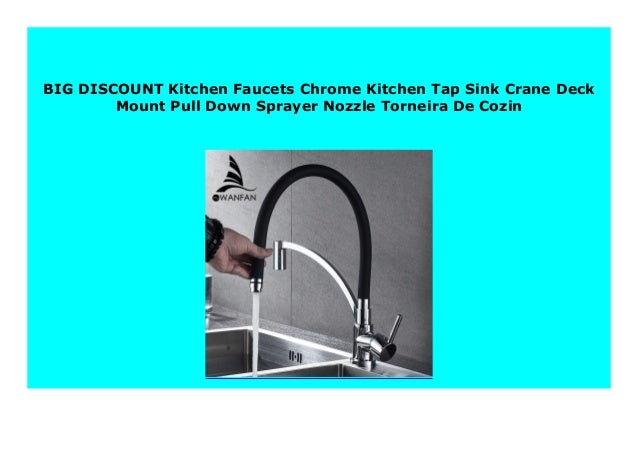 Big Sale Kitchen Faucets Chrome Kitchen Tap Sink Crane Deck Mount Pu