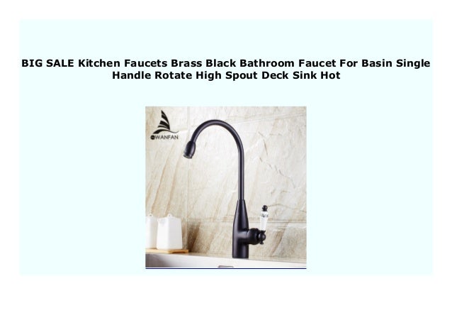 Big Sale Kitchen Faucets Brass Black Bathroom Faucet For Basin Singl