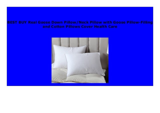 Hot Sale Real Goose Down Pillow Neck Pillow With Goose Pillow Fillin