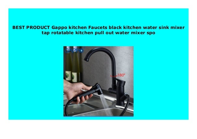 New Gappo Kitchen Faucets Black Kitchen Water Sink Mixer Tap Rotatab