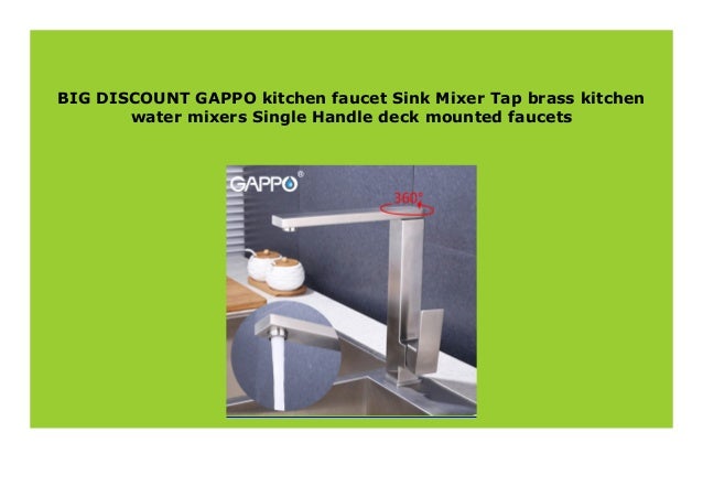 Best Price Gappo Kitchen Faucet Sink Mixer Tap Brass Kitchen Water M
