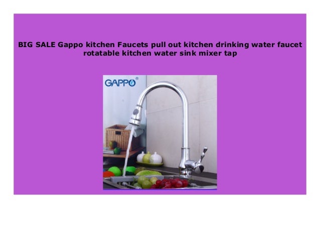 Discount Gappo Kitchen Faucets Pull Out Kitchen Drinking Water Fauce