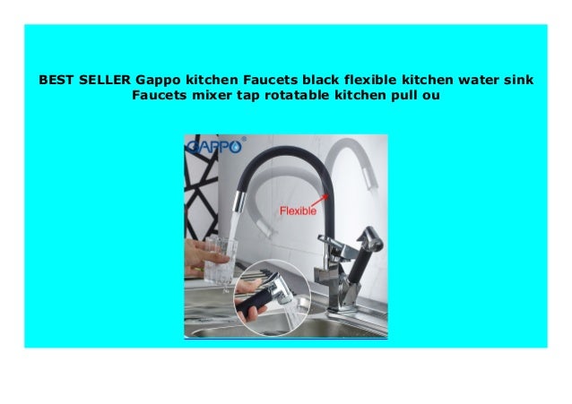 Best Seller Gappo Kitchen Faucets Black Flexible Kitchen Water Sink