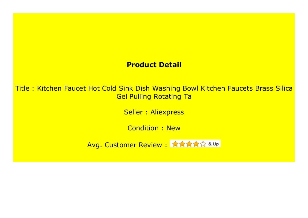 SELL Kitchen Faucet Hot Cold Sink Dish Washing Bowl Kitchen Faucets