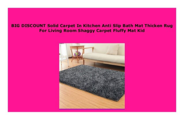 Best Seller Solid Carpet In Kitchen Anti Slip Bath Mat Thicken Rug F