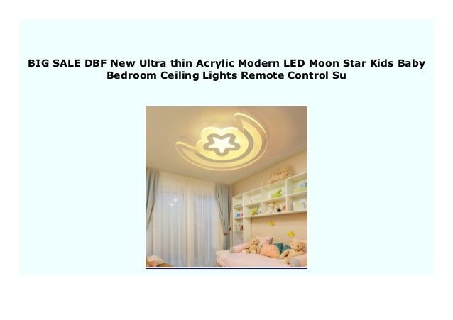 Hot Sale Dbf New Ultra Thin Acrylic Modern Led Moon Star Kids Baby