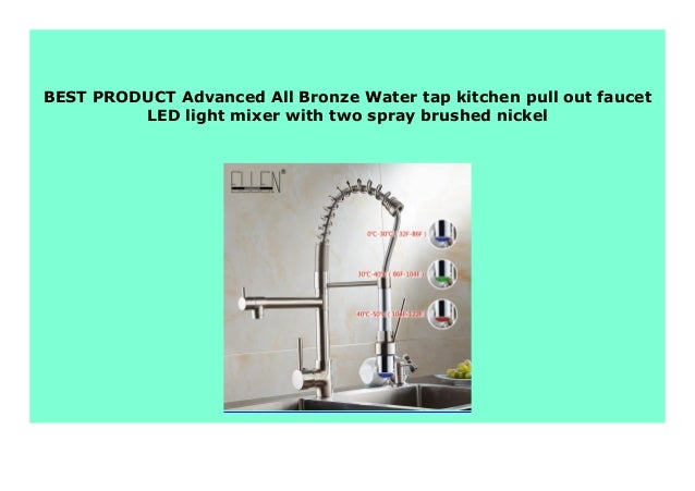 Sell Advanced All Bronze Water Tap Kitchen Pull Out Faucet Led Light