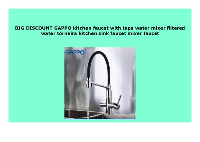 Hot Sale Gappo Kitchen Faucet With Taps Water Mixer Filtered Water T