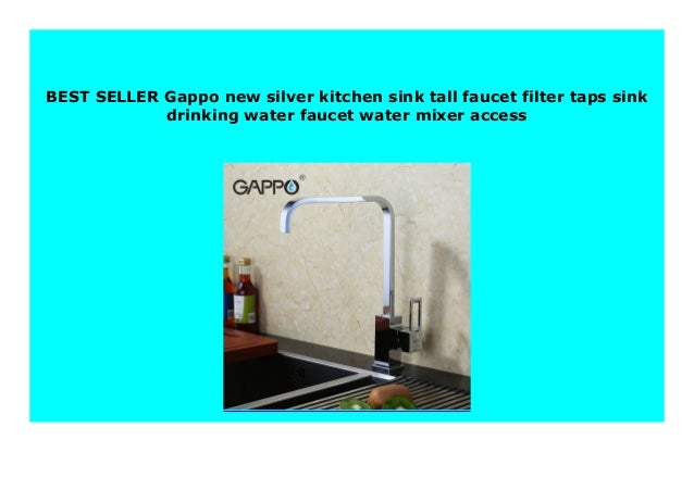 Sell Gappo New Silver Kitchen Sink Tall Faucet Filter Taps Sink Drin