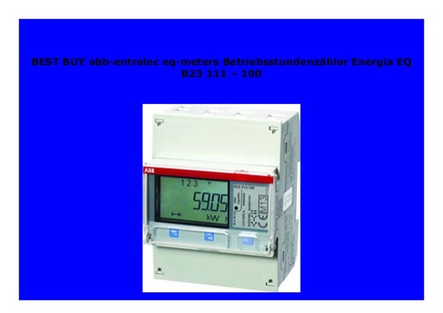 / 100 abb-entrelec eq-meters Betriebsstundenz/ähler Energia EQ B23/ 111/