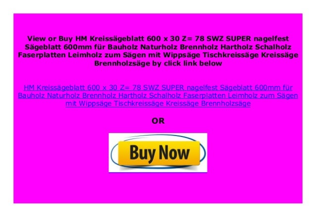 HOT PROMO HM Kreiss Geblatt 600 X 30 Z 78 SWZ SUPER Nagelfest S 