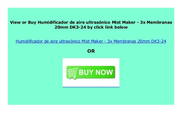 3x Membranas 20mm DK3-24 Humidificador de aire ultras/ónico Mist Maker