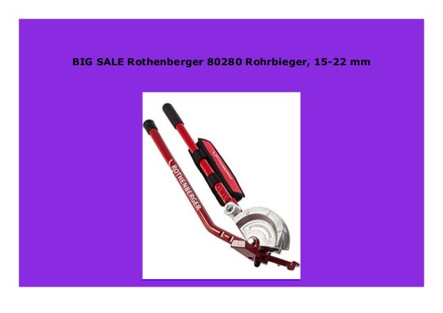 15-22 mm Rothenberger 80280 Rohrbieger
