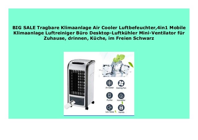 Best Price Tragbare Klimaanlage Air Cooler Luftbefeuchter ...