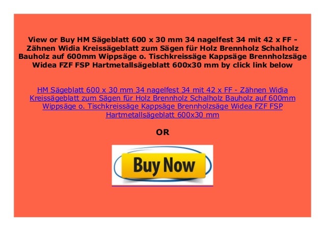 SELL HM S Geblatt 600 X 30 Mm 34 Nagelfest 34 Mit 42 X FF Z Hnen 