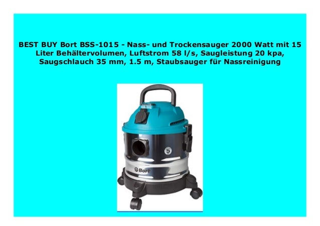 Best Price Bort Bss 1015 Nass Und Trockensauger 2000 Watt Mit 15