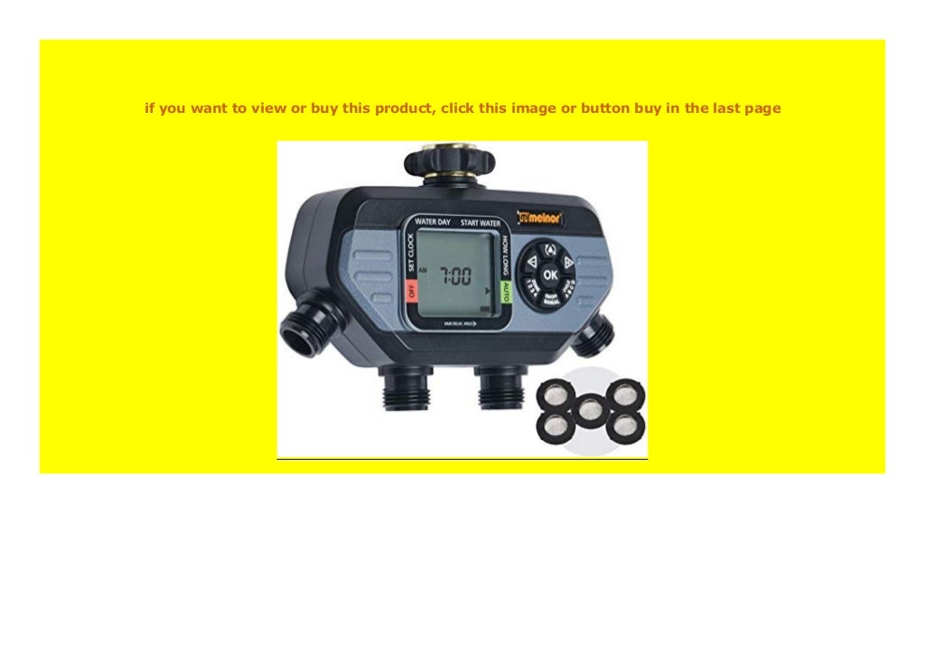 Big Discount Melnor 65038AMZ HydroLogic 4Zone Digital Water Timer