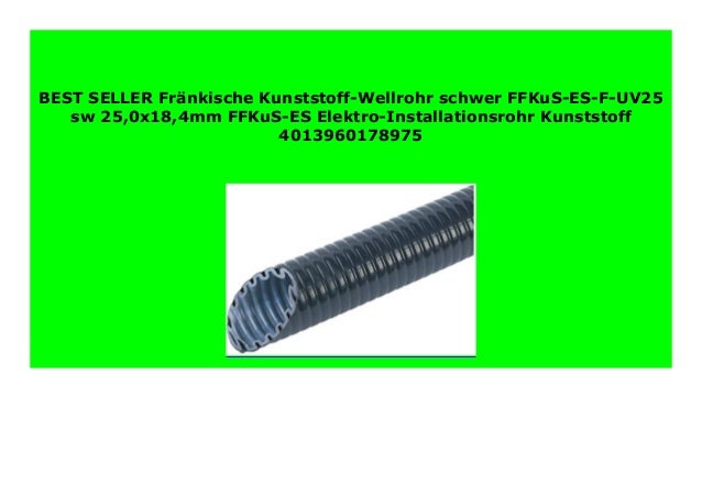 Best Product Fr Nkische Kunststoff Wellrohr Schwer Ffkus Es F Uv25 Sw