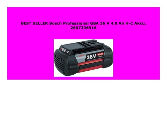 Bosch Professional Akku GBA 36V 4,0Ah 2607336916