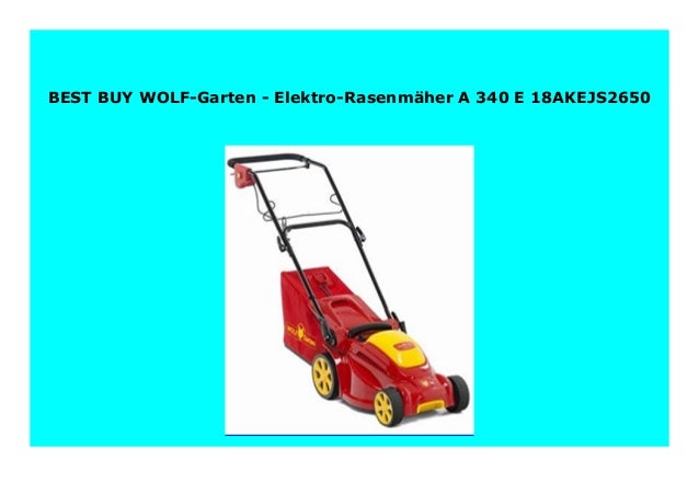 Big Sale Wolf Garten Elektro Rasenm Her A 340 E 18akejs2650 645