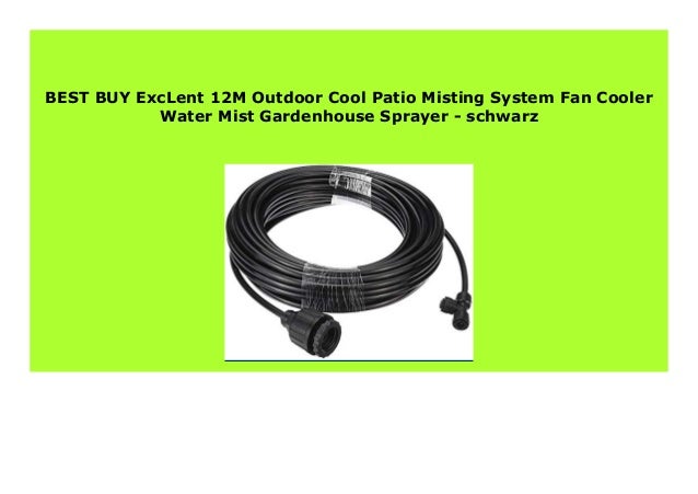 best patio misting system