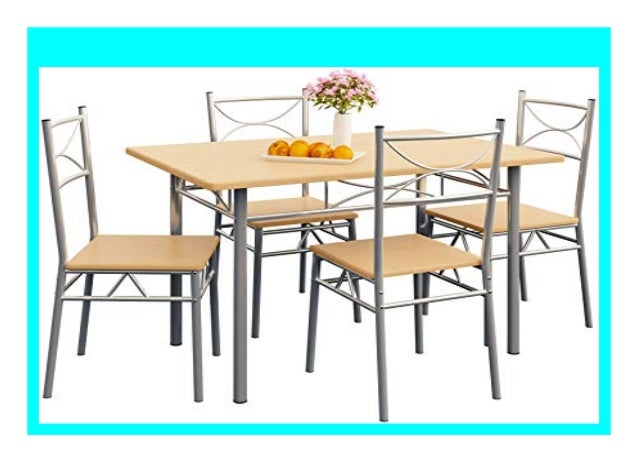 New Deuba 5 Tlg Sitzgruppe Paul Buche Esstisch Mit 4 St Hlen F R