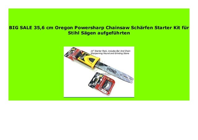 35,6/ cm Oregon Powersharp Chainsaw Sch/ärfen Starter Kit f/ür Stihl S/ägen aufgef/ührten