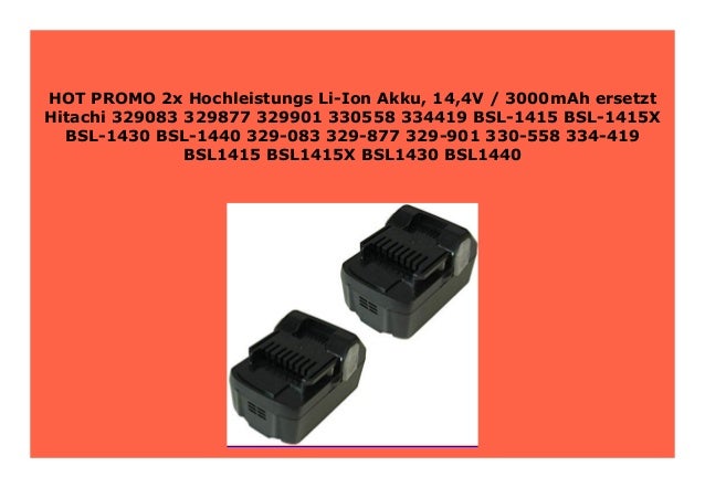 Akku für Hitachi Typ B-2 NiMH 2000mAh 7,2V 2000mAh//14,4Wh NiMH Anthrazit