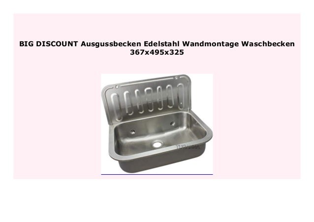 Waschbecken Edelstahl Wandmontage HOT SALE Ausgussbecken Edelstahl Wandmontage Waschbecken