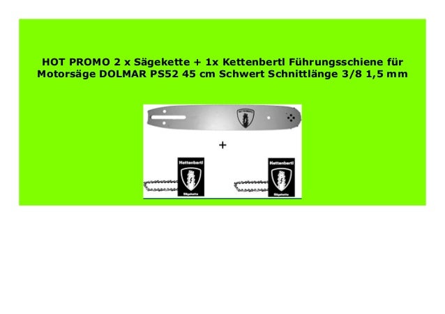 325/" Schwert Führungsschiene für Dolmar 38 cm 1,5 mm