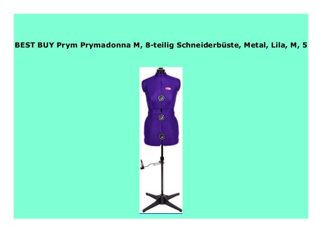 Metal Lila S 8-teilig Schneiderb/üste Prym Prymadonna S