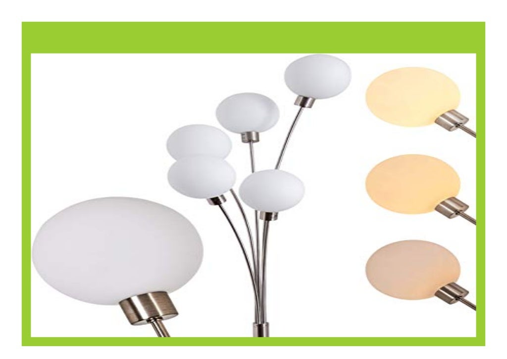 BIG SALE Stehlampe Bernado stufenlos dimmbar, Stehleuchte in Stahl ge…