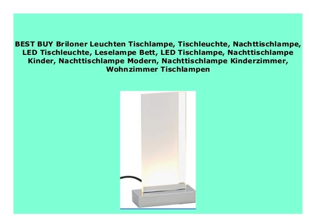 Discount Briloner Leuchten Tischlampe Tischleuchte Nachttischlampe