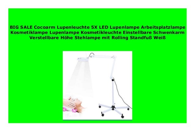 Standleuchten & Deckenfluter Cocoarm Lupenleuchte 5X LED Lupenlampe