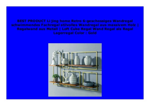 HOT SALE Li jing home Retro 6-geschossiges Wandregal schwimmendes Fac…