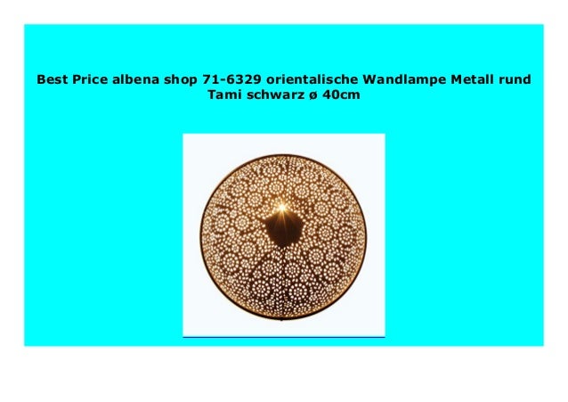 Best Seller Albena Shop 71 6329 Orientalische Wandlampe Metall Rund