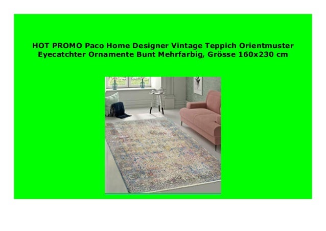 Big Sale Paco Home Designer Vintage Teppich Orientmuster Eyecatchter