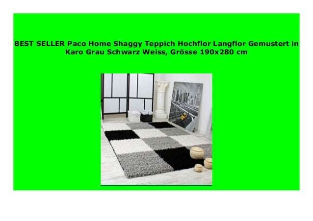 Hot Sale Paco Home Shaggy Teppich Hochflor Langflor Gemustert In Karo