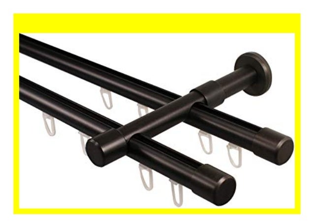 Metall Gardinenstangen schwarz 160 cm