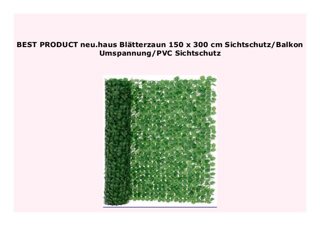 Sichtschutz Balkon Pvc