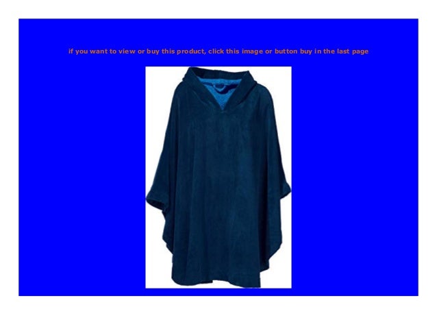 Erwin Müller Poncho lang mit Kapuze Velours-Frottier
