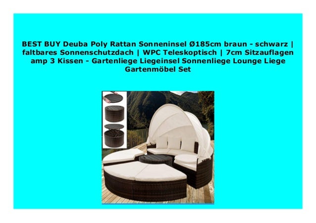Liegen Poly Rattan Sonnenliege Gartenliege Couch Sofa Lounge Liege Garten Gartenmobel Garten Terrasse