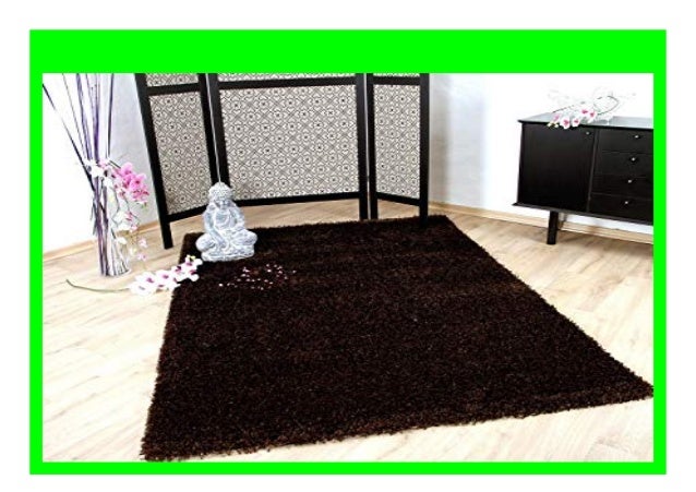 Discount Glamour Hochflor Langflor Shaggy Teppich Braun In 6 Gr