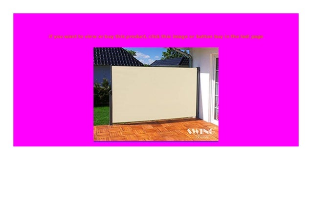 Best Seller Swing Amp Harmonie Seitenmarkise Sichtschutz Aluminium