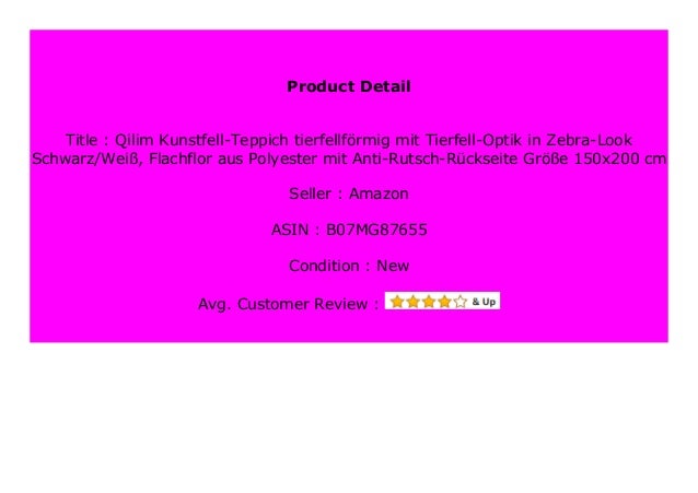 Best Price Qilim Kunstfell Teppich Tierfellf Rmig Mit Tierfell