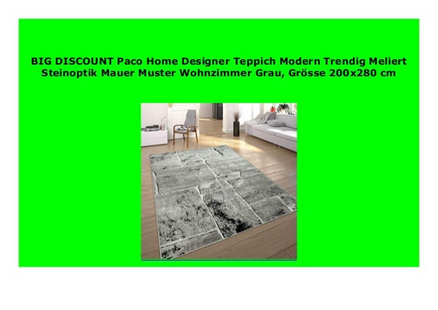 Best Seller Paco Home Designer Teppich Modern Trendig Meliert Steinop