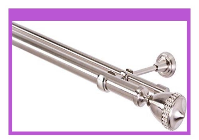 Best Buy Gardinenstange 25 16 Mm 2 L Ufig Edelstahloptik Metall 360