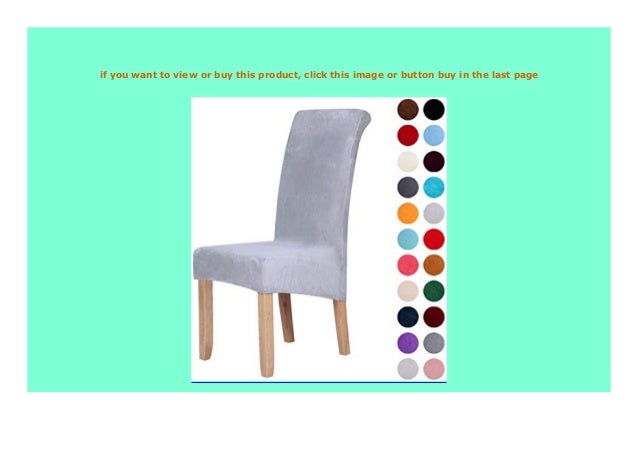 Best Price Homaxy Velvet Stretch Esszimmerstuhl Hussen Spandex Pl S